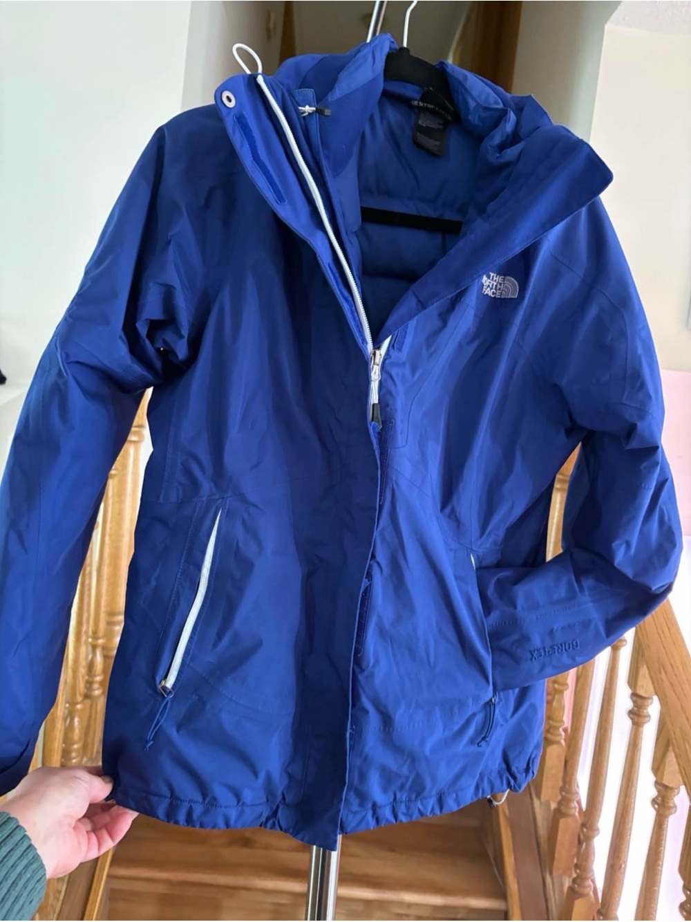 The North Face Women's Blue Jacket with Hood